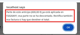32 aviso importe aplicado