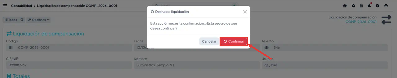 38a confirmar deshacer liquidacion